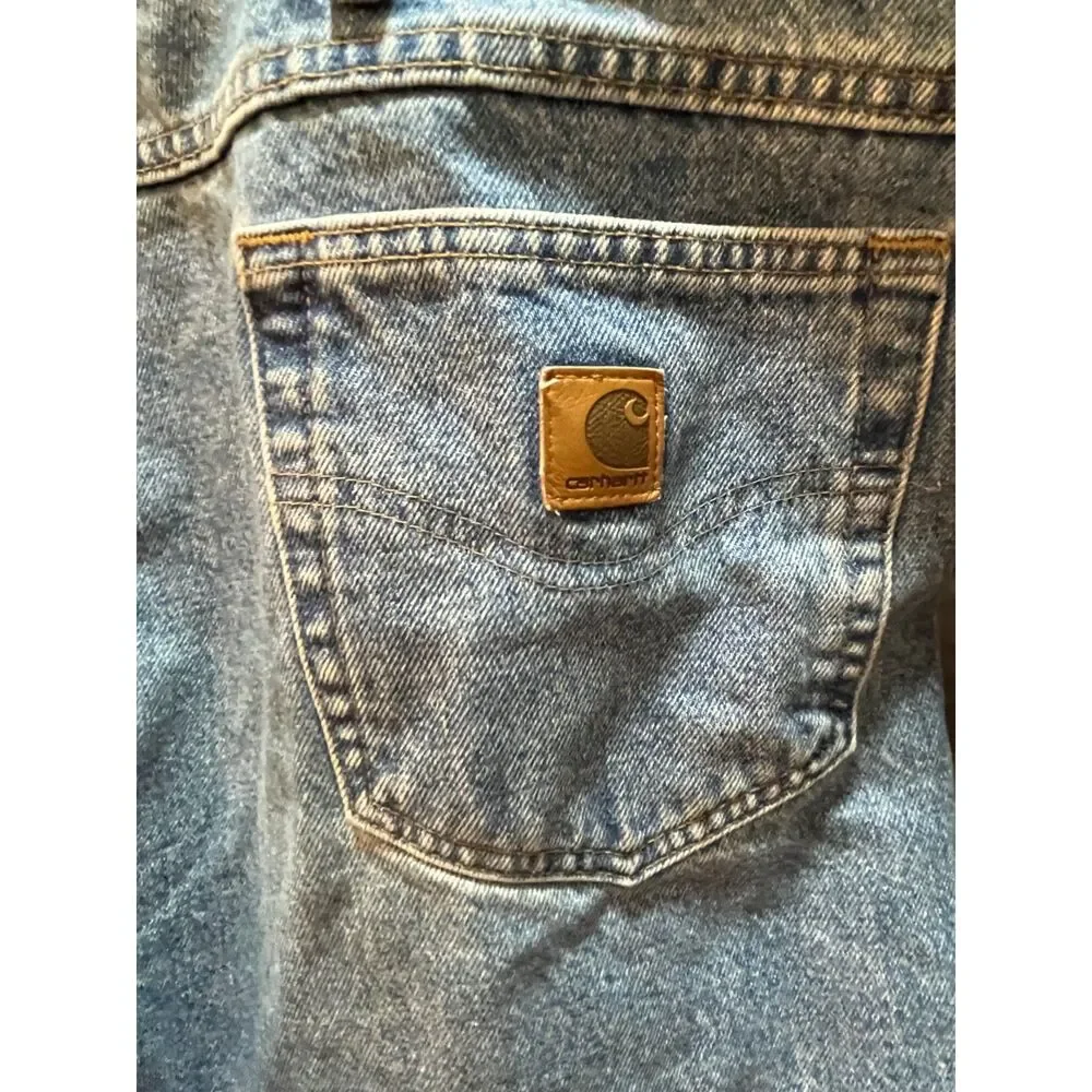 Carhartt B17 STW Relaxed Fit Jeans – Men’s 44x30 (Stonewash Blue Denim)